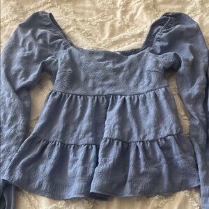 Altar'd State Purple Textured Blouse